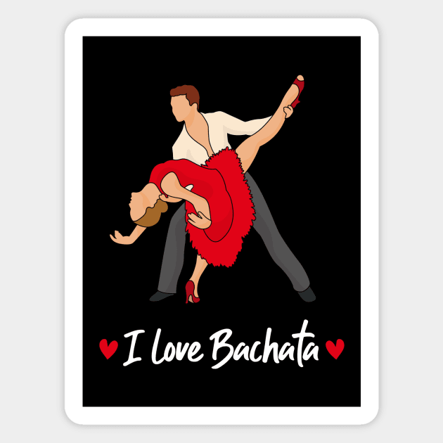 I Love Bachata Magnet by YiannisTees